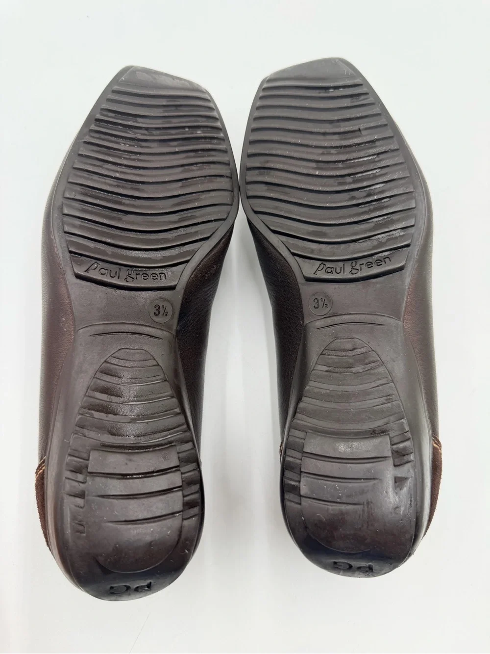 Paul Green Brown Leather & Suede Shoes Jada Sport Vintage Fashion Slip On Sz 5